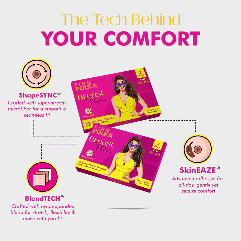 Breast Pasties X Tape (Free 5 pairs of Nipple Pasties)