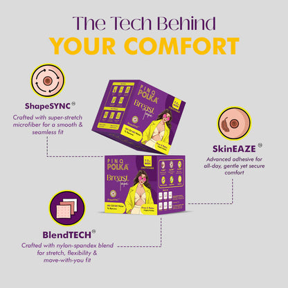 Breast Tape X Nipple Cover (Reusable) (Free 5 Pairs nipple pasties)